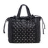 Borsa a mano nera trapuntata con piccole borchie Lora Ferres, Borse e accessori Donna, SKU b512000438, Immagine 0